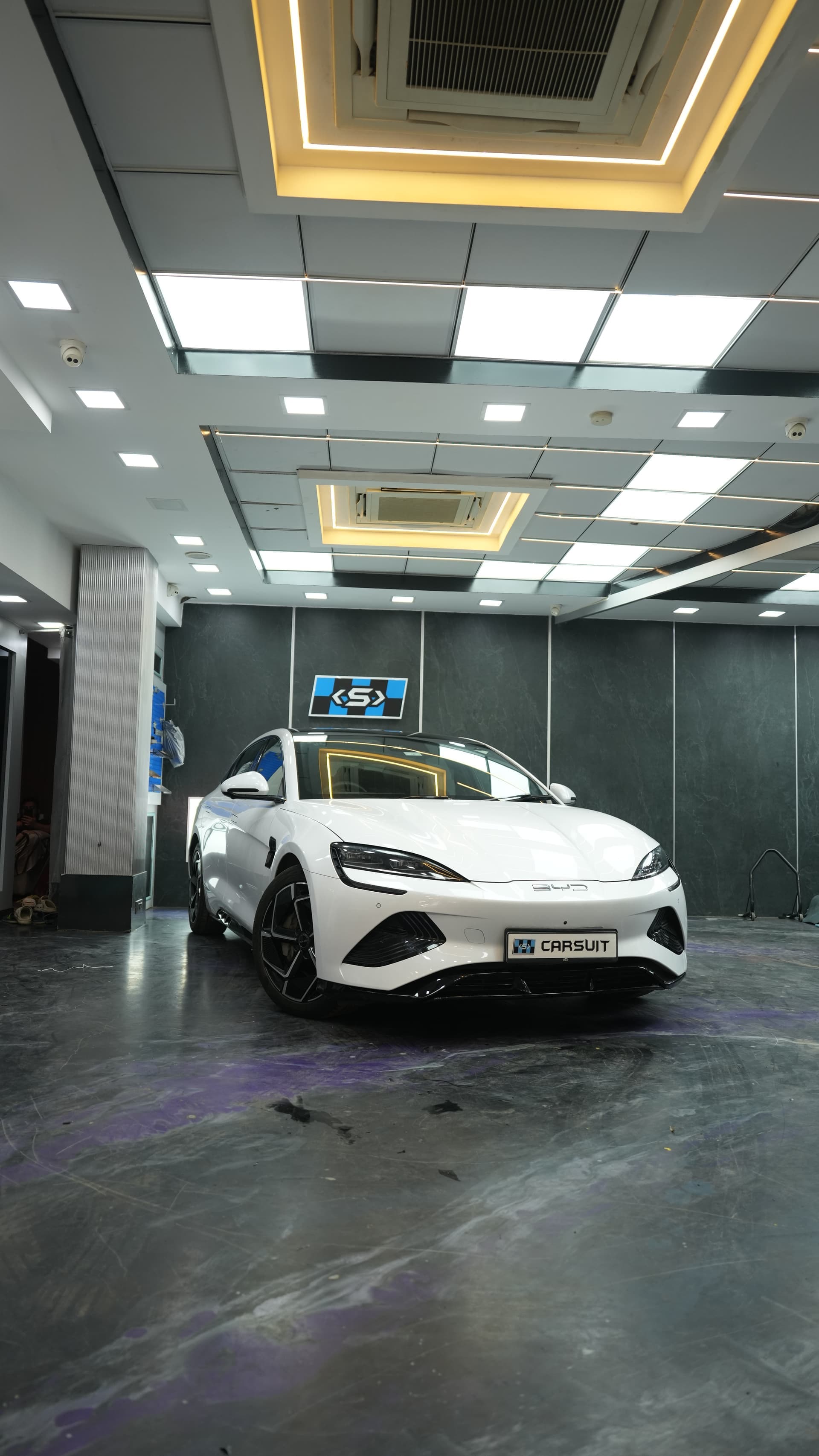 Accessories & Bodykits work at the Carsuit studio, Mumbai