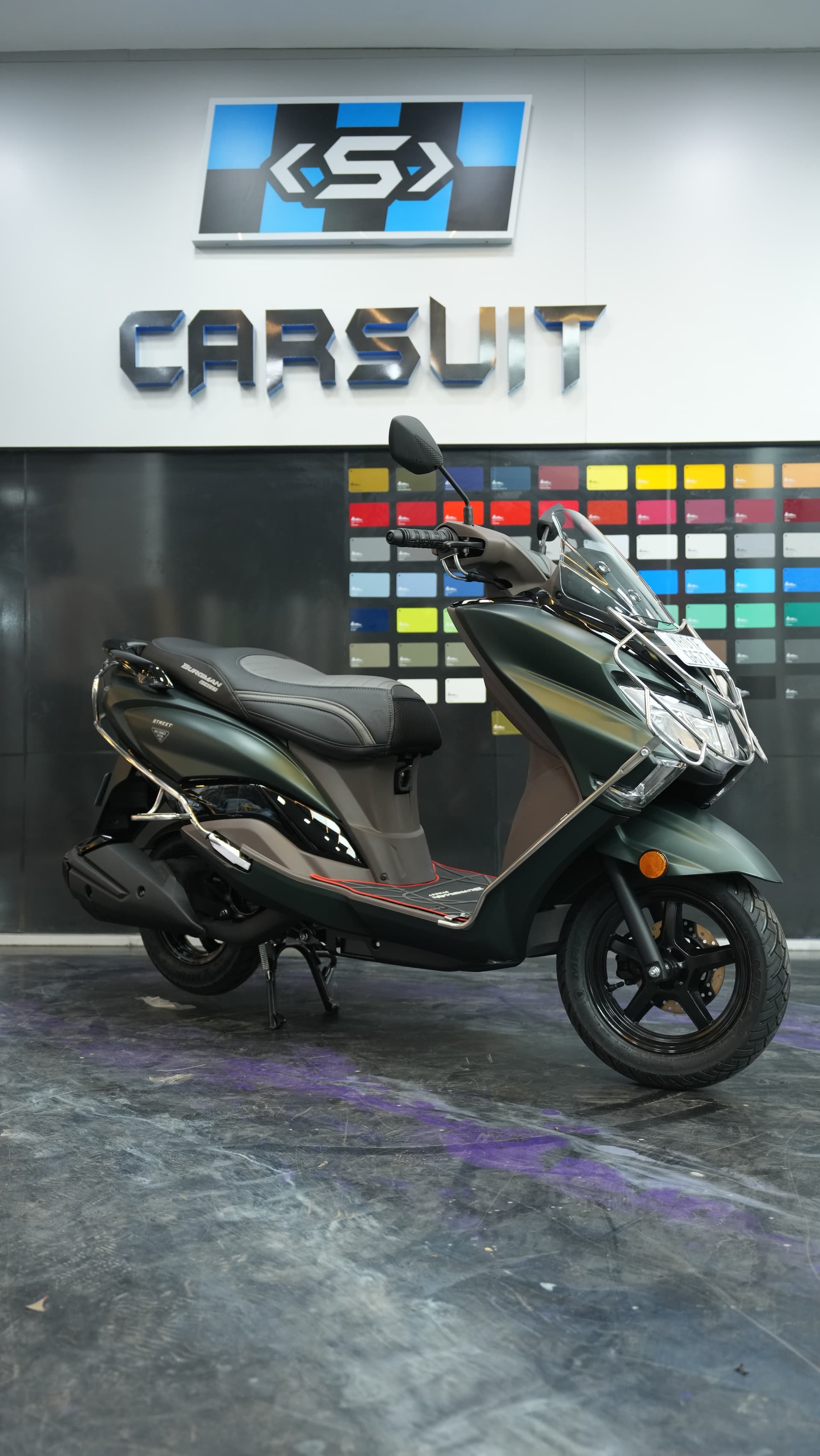 Suzuki Burgman Street — Full-body scooter PPF at Carsuit Mumbai