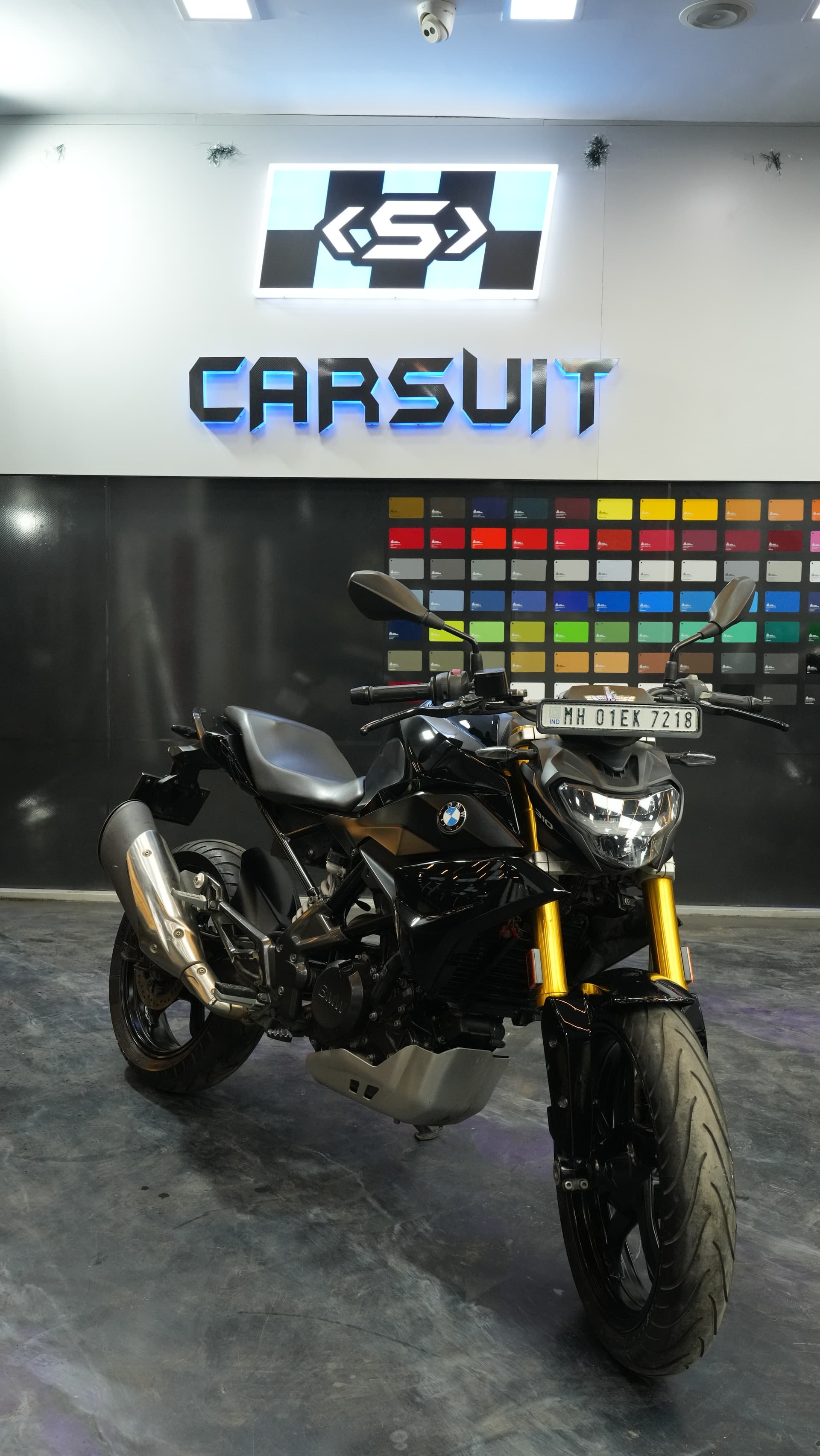 Performance sedan on tuning bench at Carsuit Mumbai